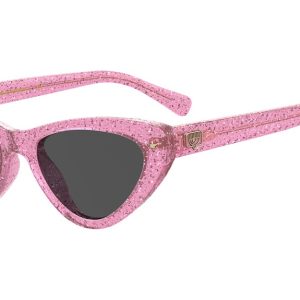 Occhiale da Sole di Chiara Ferragni rosa glitter